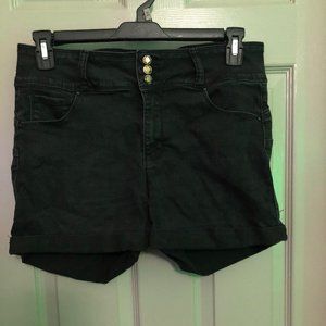 Black Jeans Shorts